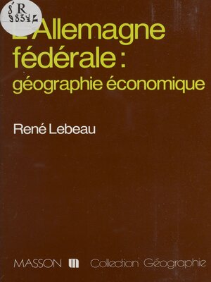 cover image of L'Allemagne fédérale